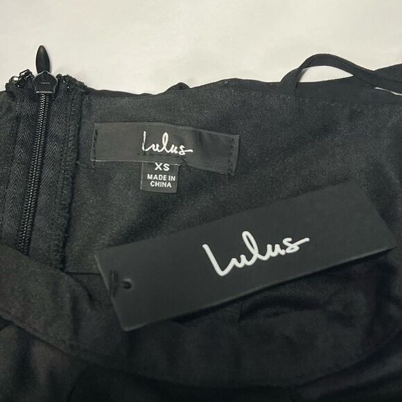 Lulus Lavish Perfection Black Ruffled Tiered Maxi Dress Size XS NWT - Picture 8 of 11